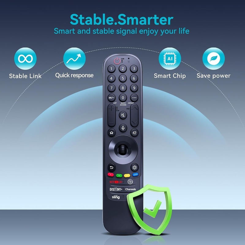 ZWP MR23GA AKB76043102 Magic Remote for LG Smart TV Replaced AN-MR22GA AN-MR21GA AN-MR23GN AN-MR22GN AN-MR23GA Remote, Compatible with LG TVs Since 2019-2023 Model with Voice Pointer Function - Image 2