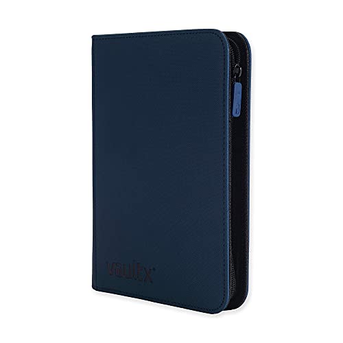 Vault X 4 Pocket Trading Card Zip Binder, 160 cards, Premium Exo-Tec Album Material, 20 Side-Loading Pages, Folder for Collectible Card Games, Sports, TCG (Blue) - Image 4