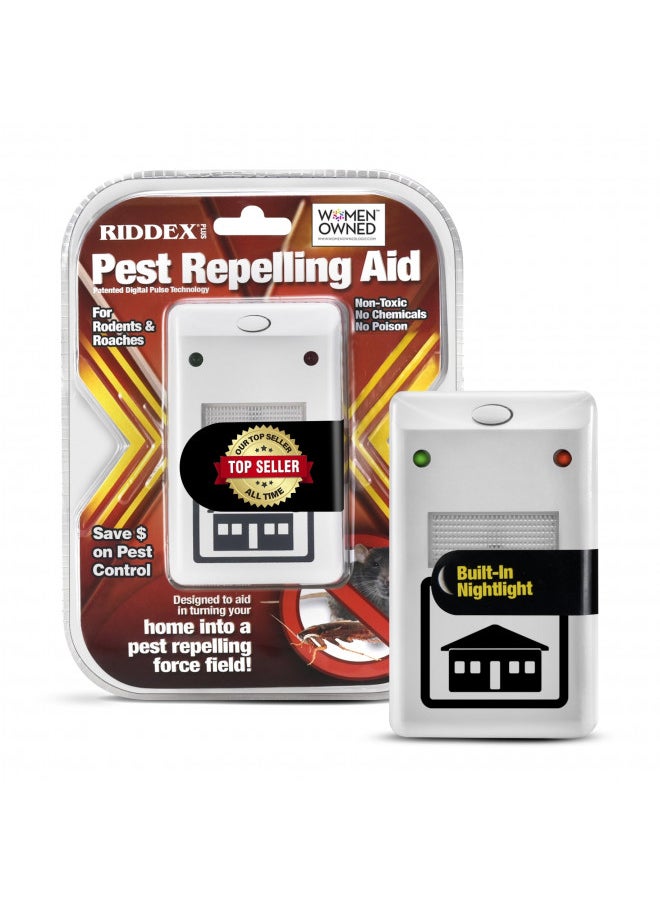 Riddex - RIDDEX Plus Insect Repellent | Plug in, Mouse Deterrent - Pest Control for Defense Against Rats, Mice, Roaches, Bugs and Insects | Control Pests with No Chemicals or Poison | White - Image 1