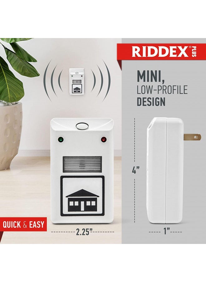 Riddex - RIDDEX Plus Insect Repellent | Plug in, Mouse Deterrent - Pest Control for Defense Against Rats, Mice, Roaches, Bugs and Insects | Control Pests with No Chemicals or Poison | White - Image 1