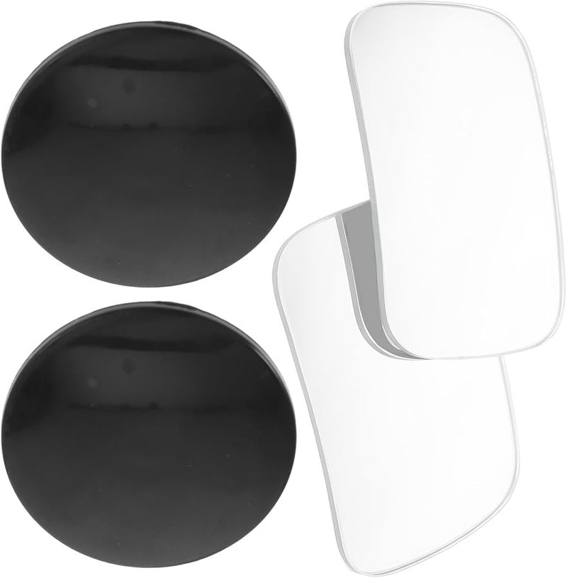 2Pcs Frameless Convex Stick On Blind Spot Mirrors Wide Angle For Car SUV Safety - Image 1