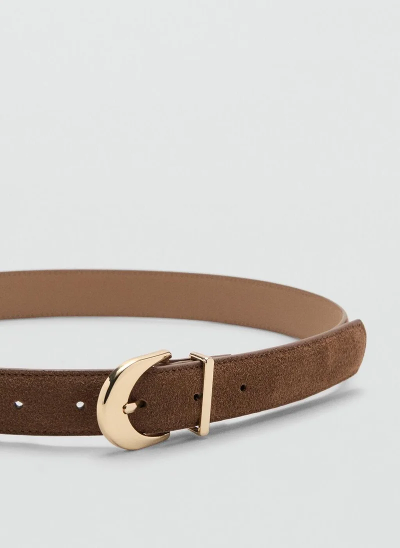 Mango  Oval buckle belt for Women | Best Price UAE