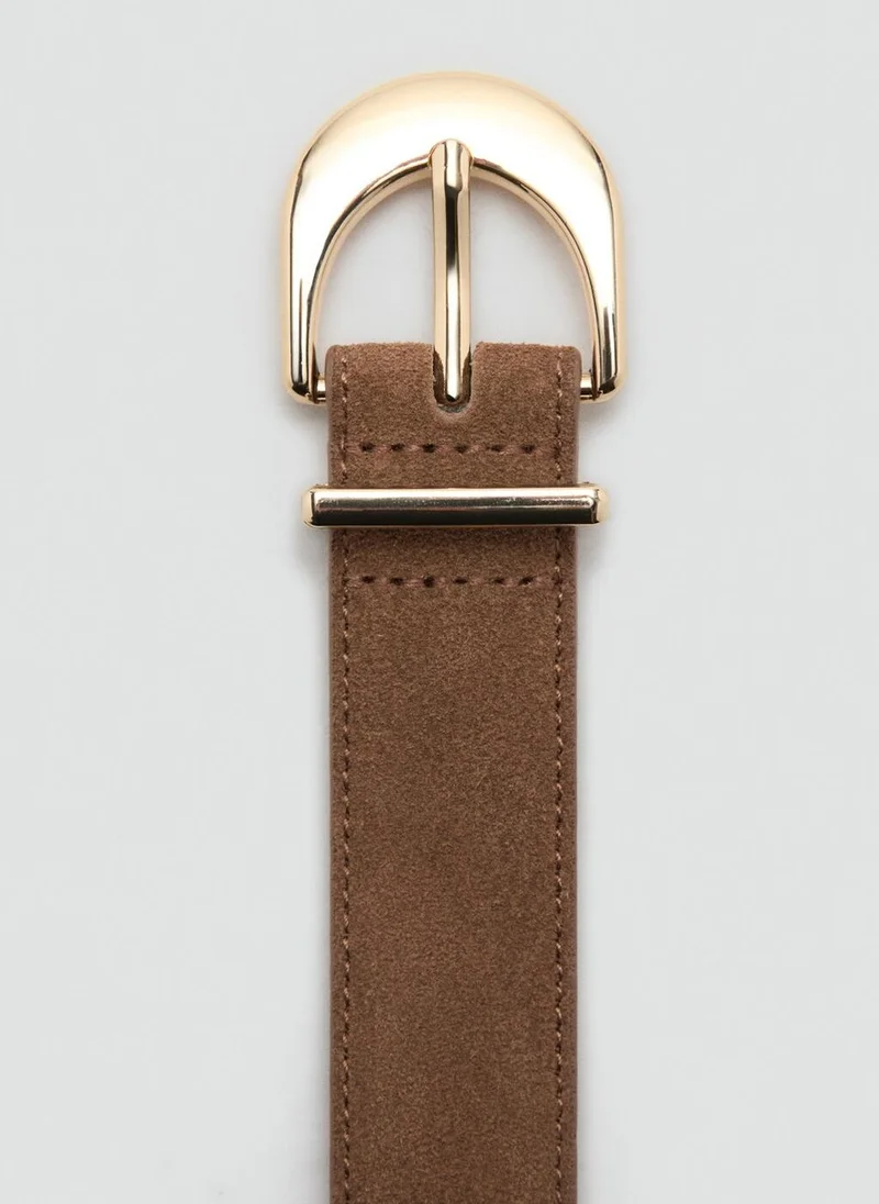 Mango  Oval buckle belt for Women | Best Price UAE
