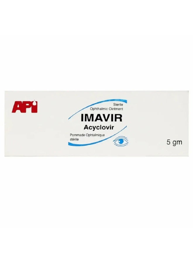 Imavir Acyclovir Sterile Ophthalmic Eye Ointment 5gm
