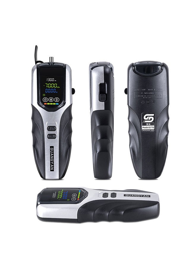 Generic - Handheld Optical Power Meter Rechargeable Fiber Optic Power Tester LCD Display Support 7 Test Wavelengths with LED Light - Image 1