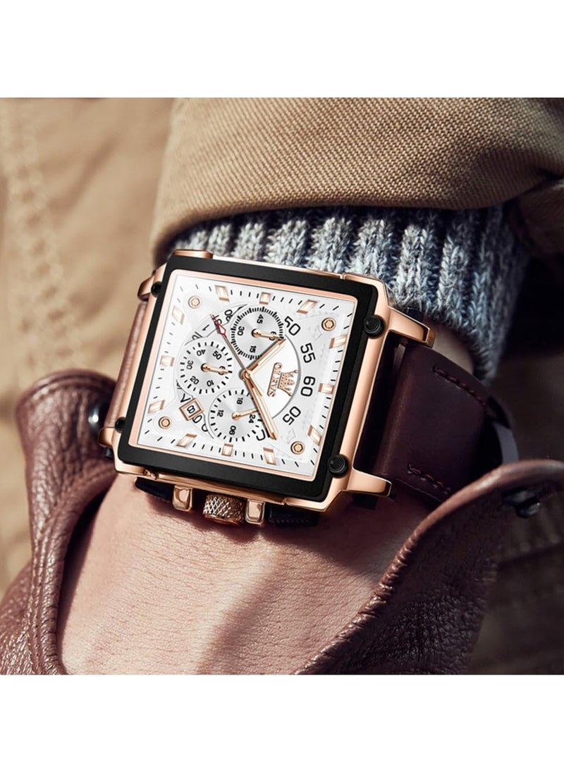 أوليفز ساعة OLEVS للرجال 9919 كرونوغراف مقاومة للماء من الفولاذ المقاوم للصدأ - Image 3