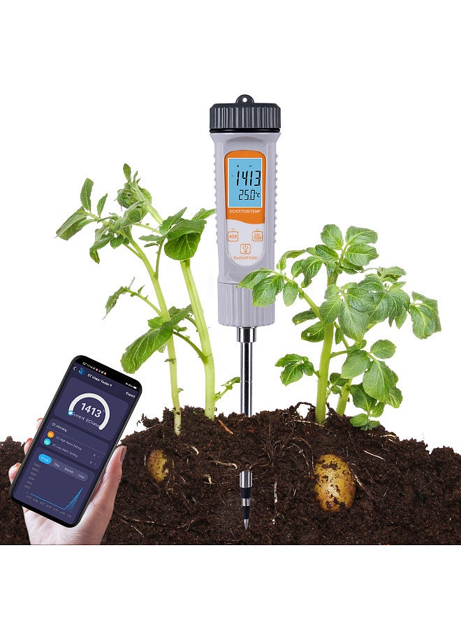 Generic 4-in-1 Water Tester EC/TDS/CF/Temp Soil Moisture Meter Water Monitor Long Probe Hygrometer  - Image 5