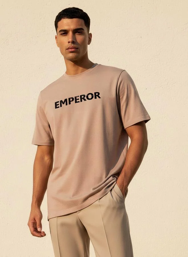 Emperor Emperor Regular Fit Crew Neck Short Sleeve T-shirt