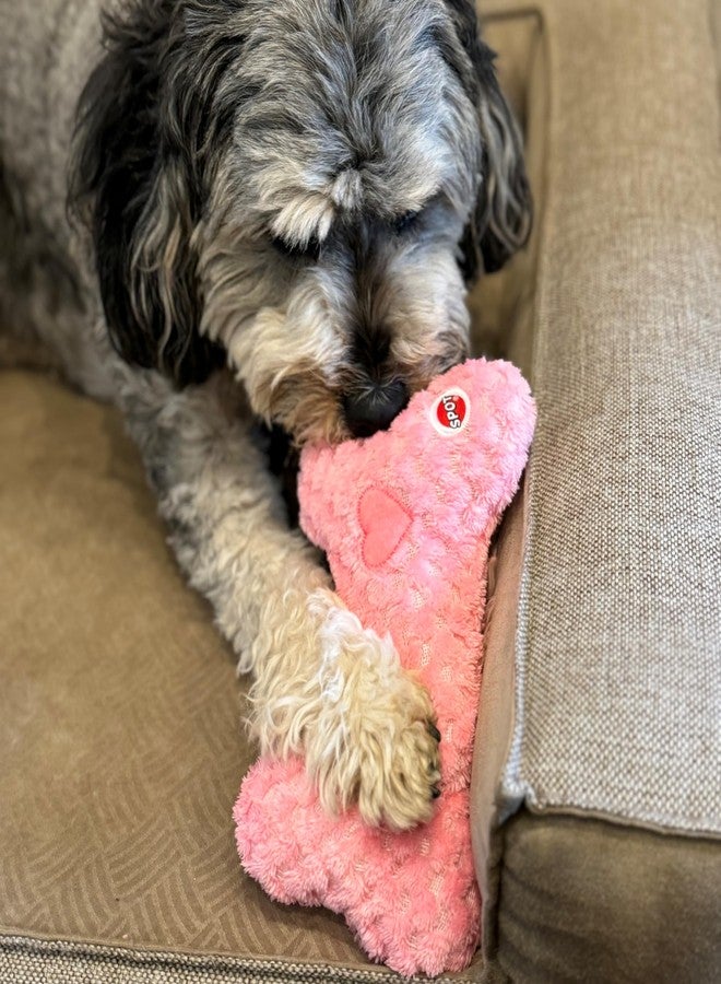 SPOT Soothers Warm Hug Bone - Calming Plush Dog Toy with Lavender Scented Beads, Removable Squeaker, Microwavable Warming Pouch, Separation Anxiety Relief, for Small to Medium Dogs and Puppies, 9in - Image 4