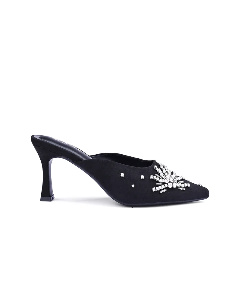 كابلي صنادل نسائية بكعب مزخرف