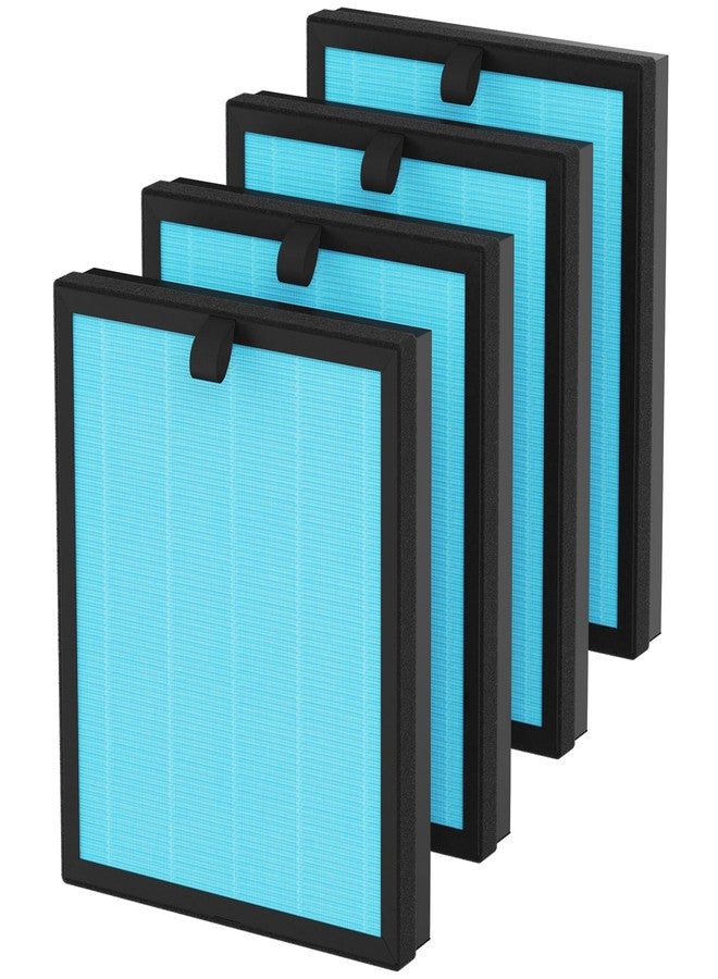 CFKREYA 4 Pack MK07 Air Filter Replacement Compatible with AROEVE MK07 Air Purifier, 4-in-1 Replacement Filter, Standard Version, Blue - Image 1