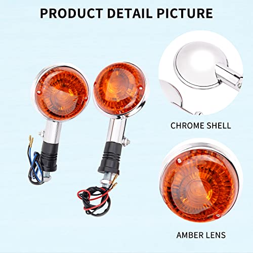 AHL Turn Signal Indicator Light for Yamaha XV400 Virago All Models XV250 V-MAX1200 - Image 2