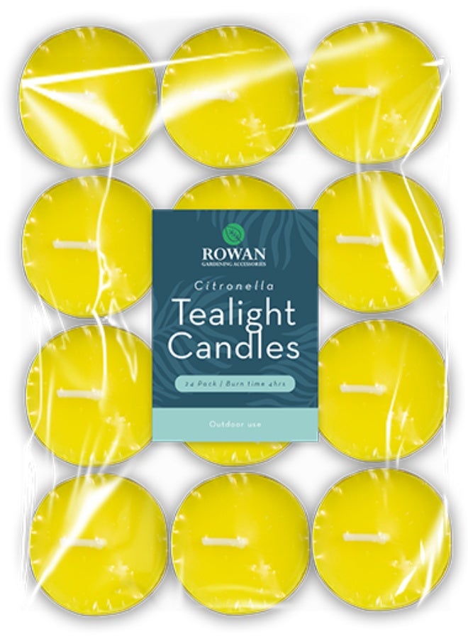 Citronella Tealight Candles - pack of 24 - Image 1