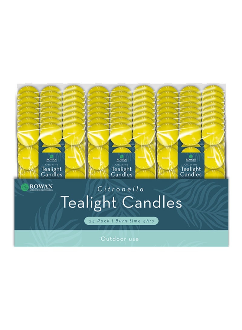 Citronella Tealight Candles - pack of 24 - Image 3