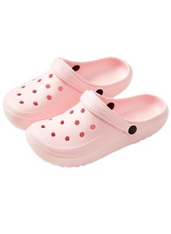 TAPIT Unisex Garden Clogs for Men Women Classic Slippers Adult Water Shoes Quick Drying Sandals for Indoor Outdoor Beach Pool (Pink)  - Image 1