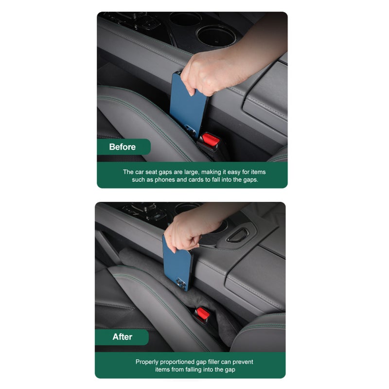 Car Seat Gap Filler Universal for Car SUV Truck Fill The Gap Between Seat and Console Stop Things from Dropping, Set of 2 - Image 2
