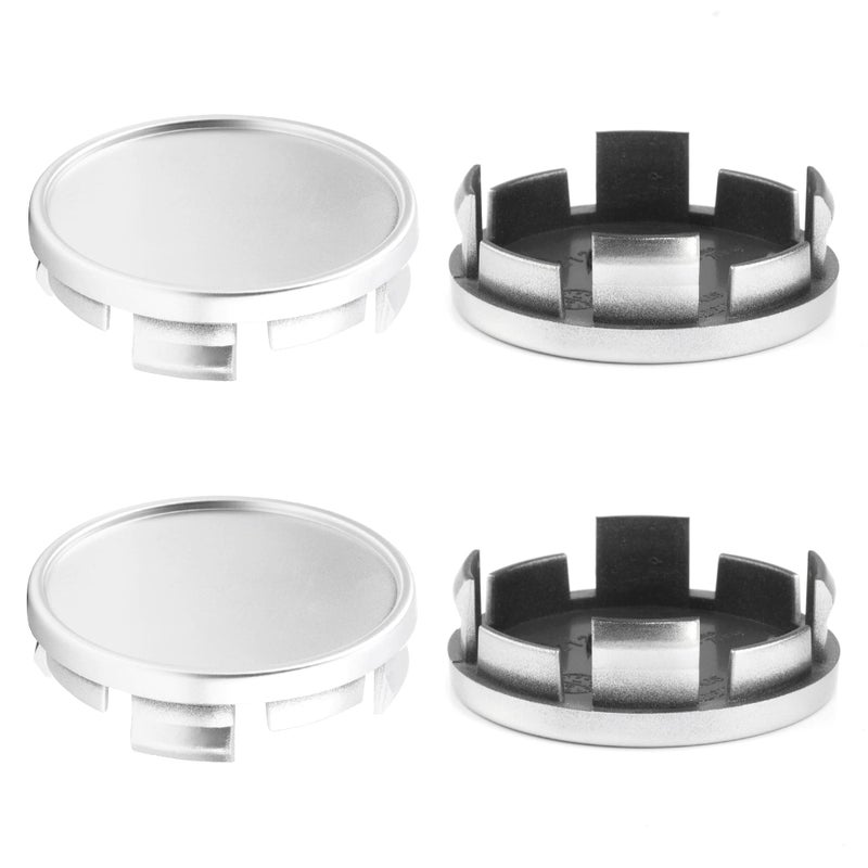 Rheedal 4Pcs 63mm248inch Wheel Center Caps for DodgeJeepChevyToyotaLexus Wheel Rim Replacement Hub Cap Silver Out 63mm Inner 59mm - Image 3