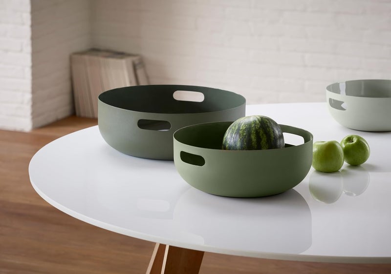Philippi Copenhagen Pasta Bowl Set of 3  PowderCoated Exterior Enamelled Inside - Image 2