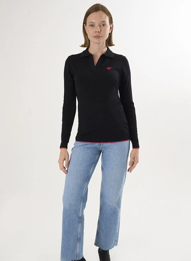 FELIX HARDY Polo Neck Knitted Pullover