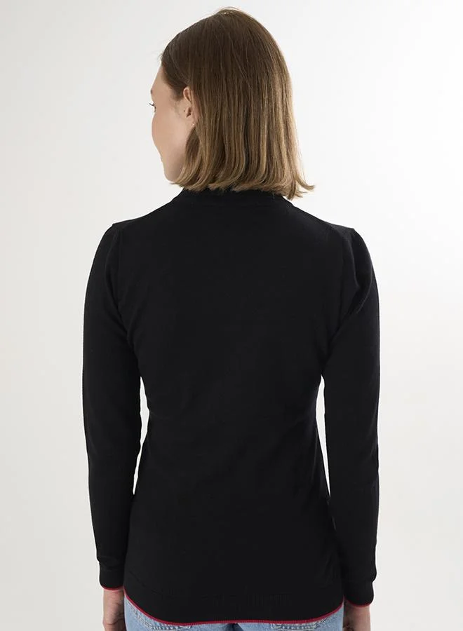 FELIX HARDY Polo Neck Knitted Pullover