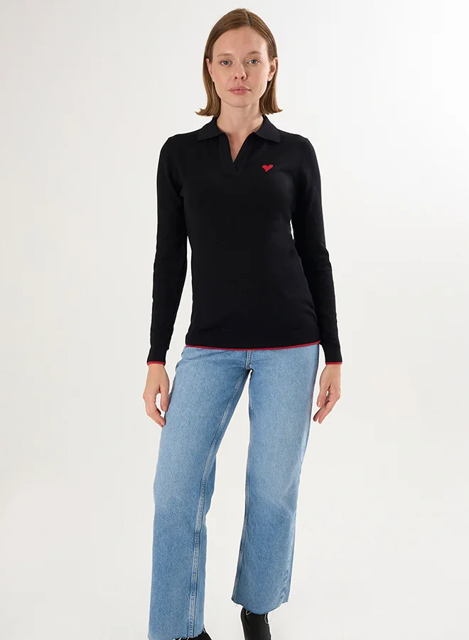 فيليكس هاردي بلوفر محبوك بياقة بولو