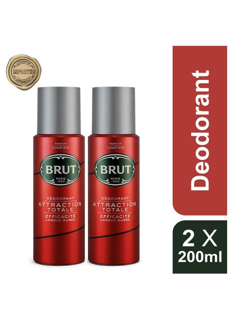 Attraction Deodorant (200ml, Pack of 2)