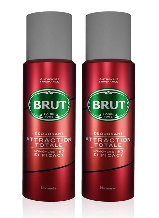 BRUT Attraction Deodorant (200ml, Pack of 2)  - Image 2