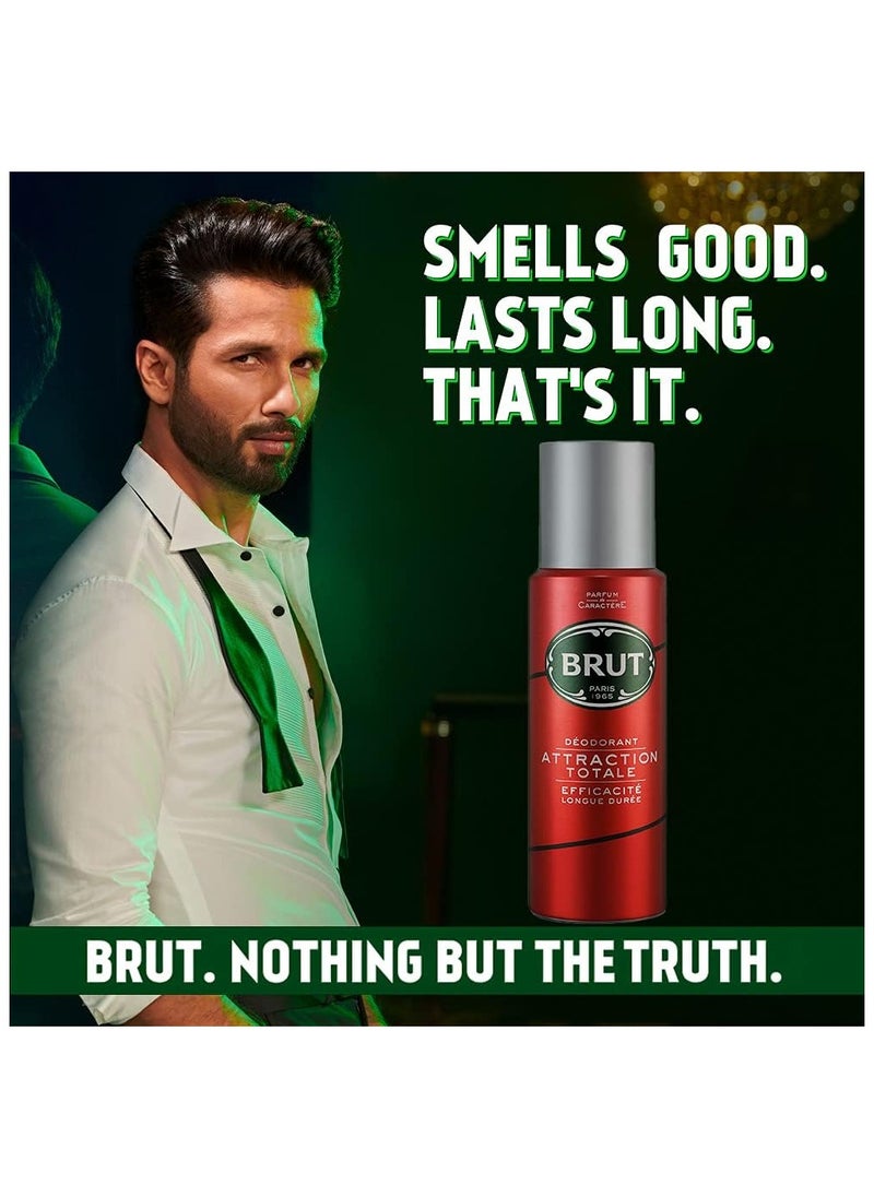 BRUT Attraction Deodorant (200ml, Pack of 2)  - Image 4