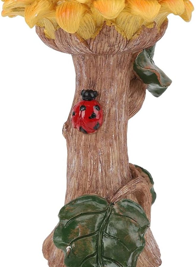 Large Capacity Sunflower Bird Bath For Garden Birds And Butterflies - Image 5