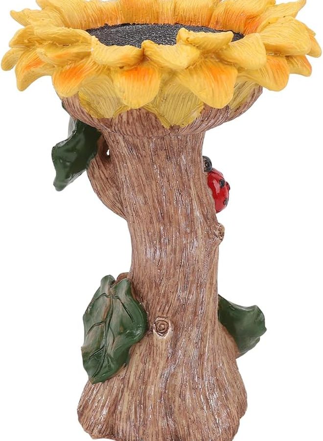 Large Capacity Sunflower Bird Bath For Garden Birds And Butterflies - Image 1