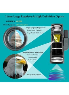 Adasion 12x56 HD Monocular Telescope with Smartphone Adapter, Upgraded Tripod, Hand Strap - High Power Monocular with Clear Low Light Vision for Star Watching - Lightweight Monocular for Bird Watching Hunting  - Image 2