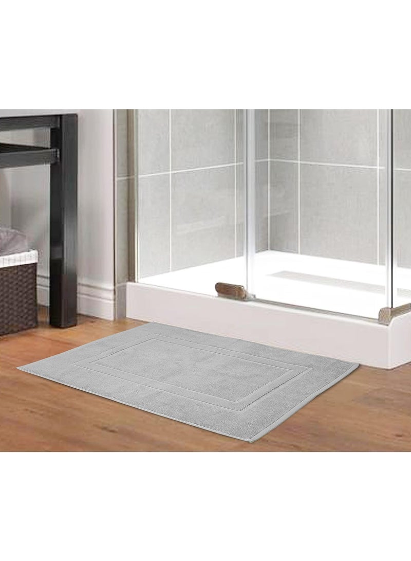 تى ام هوم دواسة حمام فندقية فاخرة من TM HOME – قطن طبيعي 100% عالي الجودة – لون رمادي أنيق – مقاس 50×80 سم – امتصاص فائق وسرعة في الجفاف بملمس ناعم ومعايير فندقية عالمية - Image 3