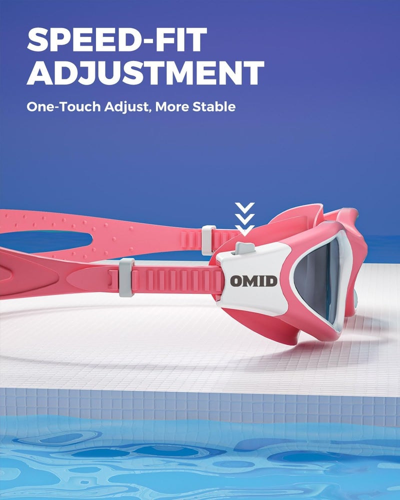 OMID Swim Goggles, P2 Polarized Swimming Goggles for Men Anti-fog Goggles Swimming for Adult Women - Image 5