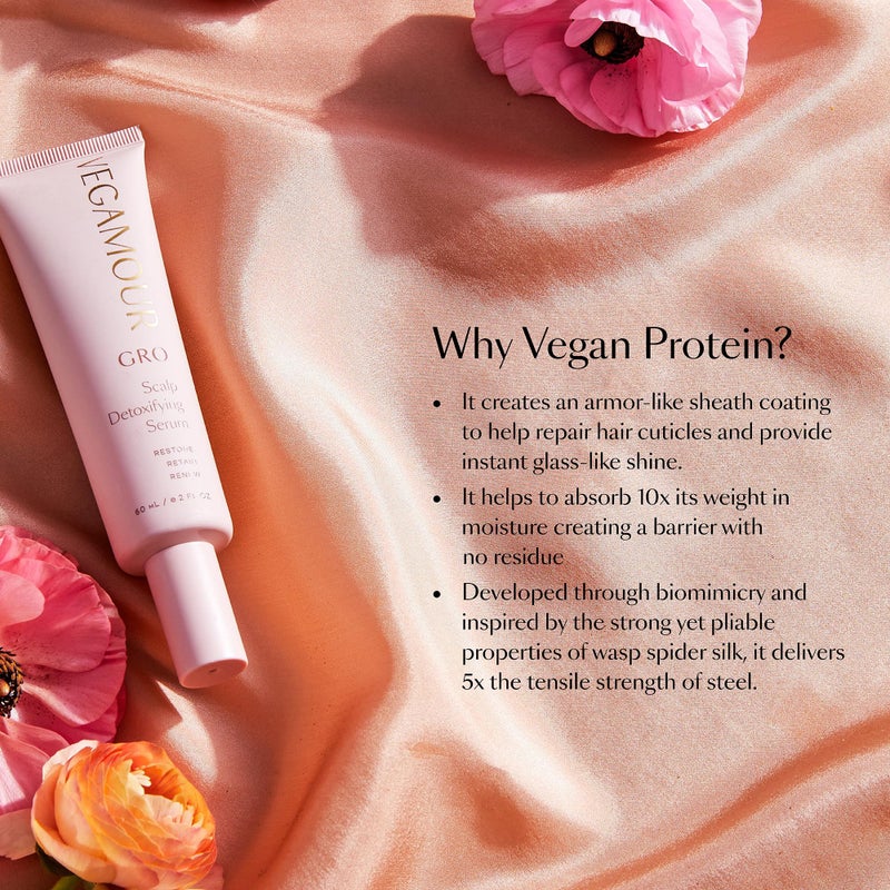 VEGAMOUR GRO Scalp Detoxifying Serum, Scalp Serum with Zinc PCA Removes Buildup & Soothes Scalp, Natural Citrus Scent, 2 fl. oz. - Image 3