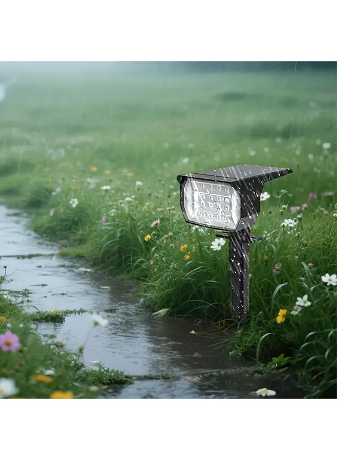 1 قطعة مصباح شمسي خارجي سبعة أوضاع تغيير لون RGB مقاوم للماء IP65 تشغيل/إيقاف تلقائي عند الشروق والغروب - Image 1