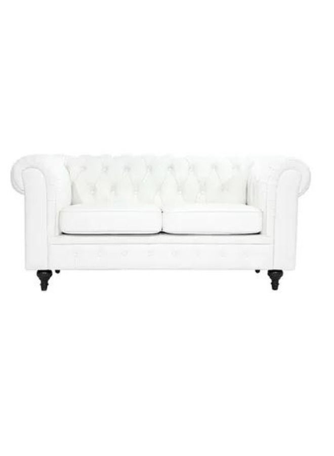 Chester Hill 2 seater Fabric Sofa White