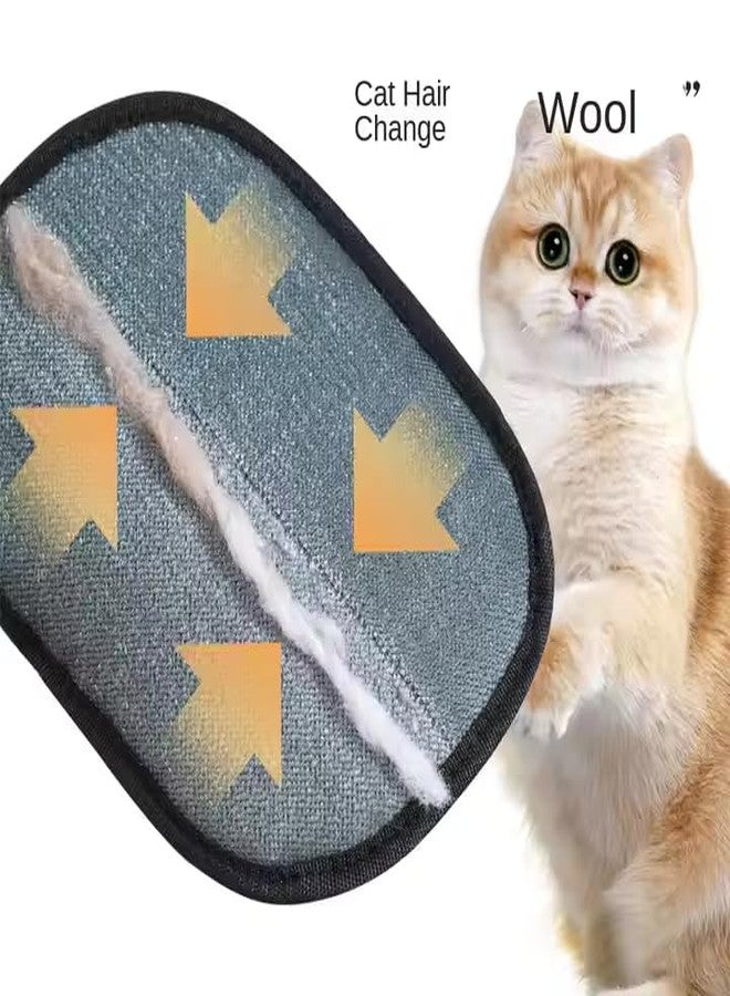 Pet Hair Removal Gloves 4 Pack (2 Blue + 2 Black), Reusable Electrostatic Dog & Cat Fur Remover, Washable Lint Remover for Couch, Furniture, Carpet, Car Seats, Clothing, Bedding & Dog Beds - Image 3