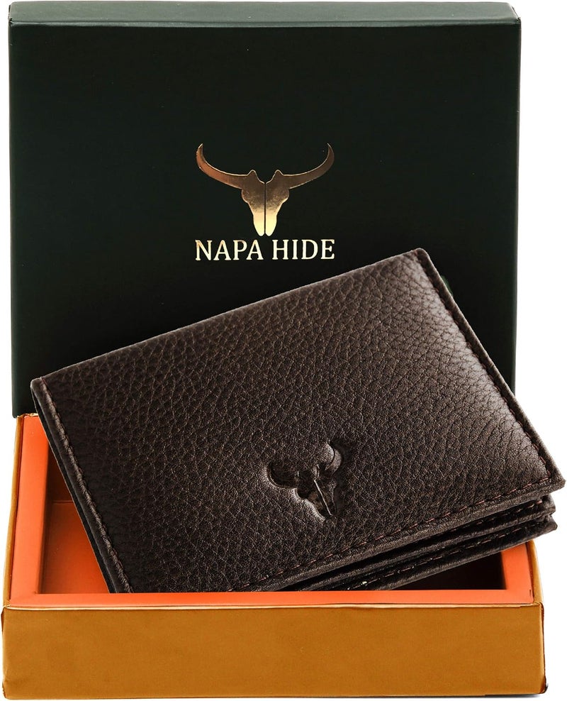 NAPA HIDE® Mens Leather Wallet (Dark Brown) - Image 5