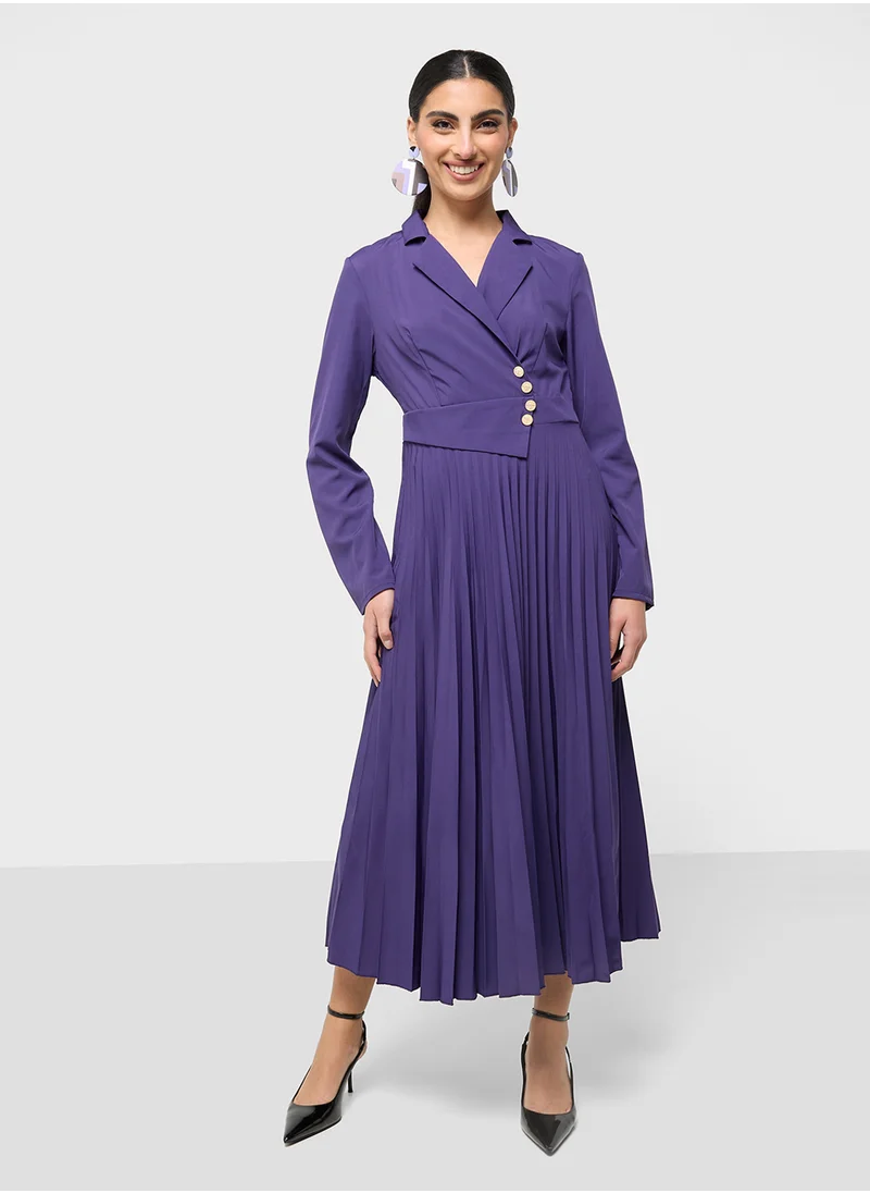 ايلا Blazer Dress With Pleats