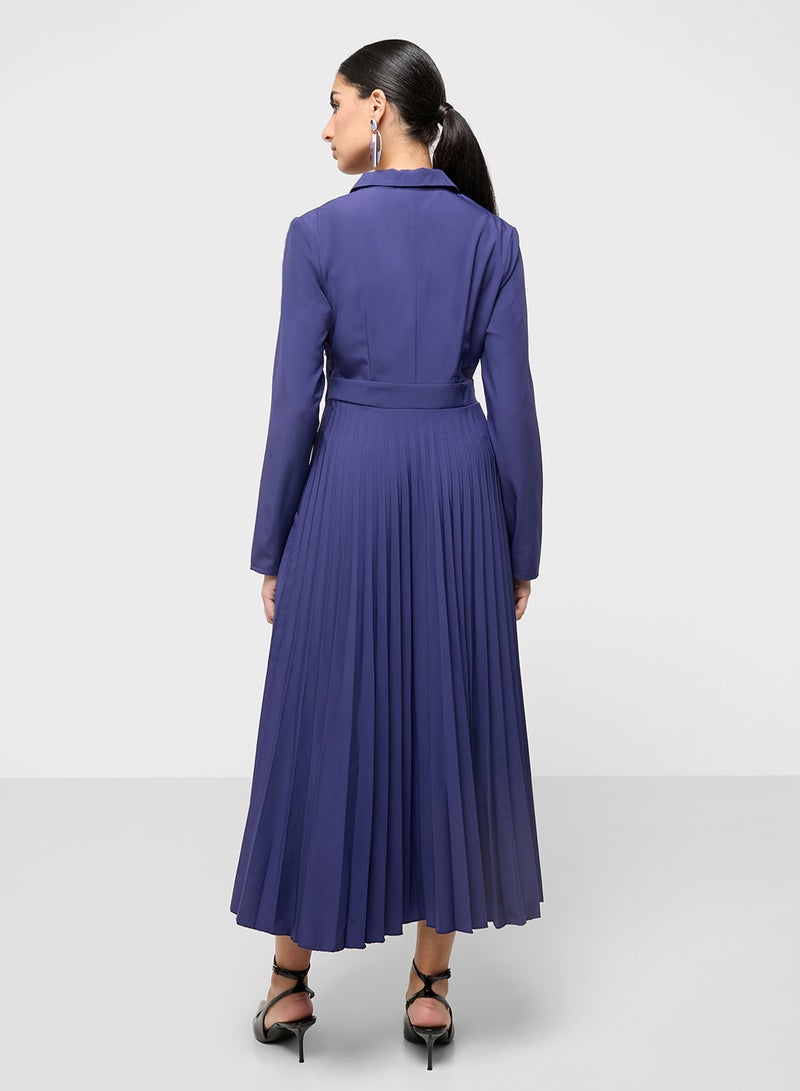ELLA Pleated Blazer Dress - Image 2