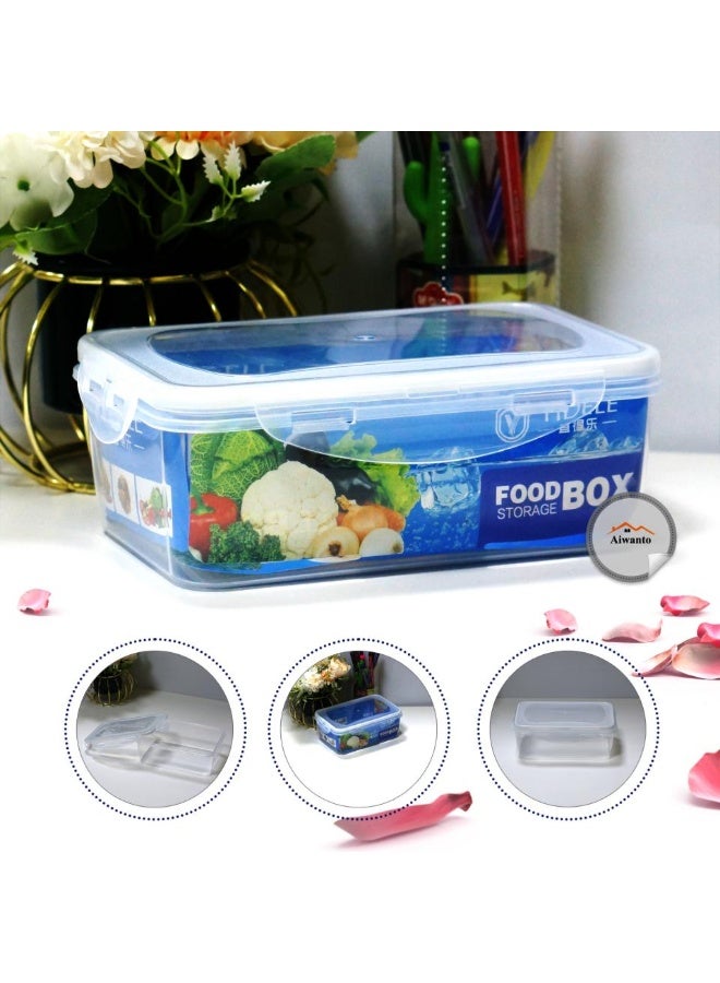 إيونتو مجموعة من 8 حاويات تخزين طعام - مجموعة تحضير وجبات محكمة الإغلاق، مانعة للتسرب، وقابلة للتكديس، مع أغطية قابلة للإغلاق | بلاستيك خالٍ من مادة BPA، آمن للاستخدام في الفريزر وغسالة الأطباق - Image 5