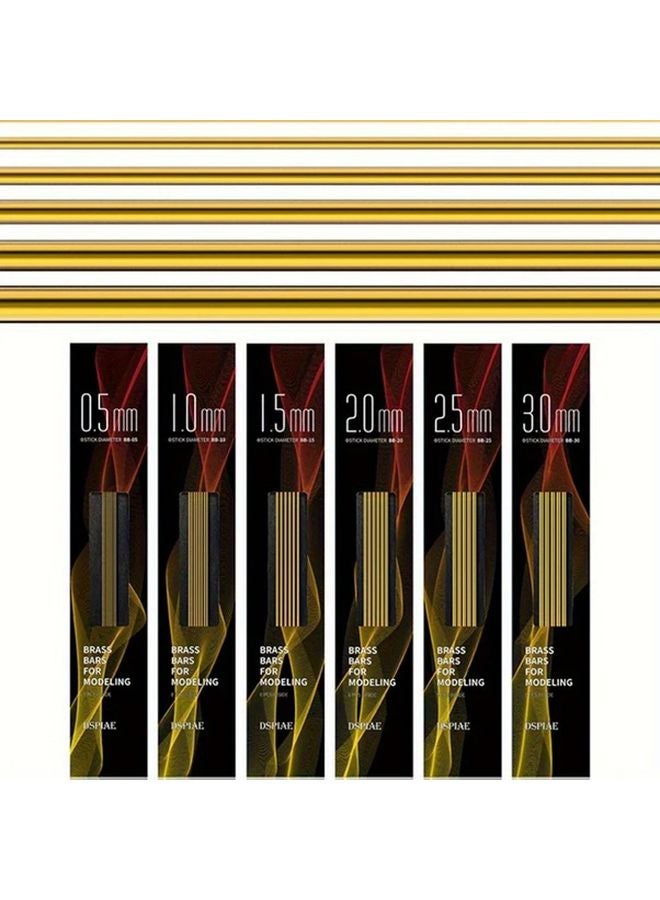 1 5mm Brass Rods For Model Making High Quality Alloy Metal Round Solid Bars - Image 2