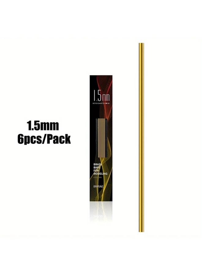 1 5mm Brass Rods For Model Making High Quality Alloy Metal Round Solid Bars - Image 1