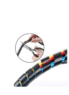 KNP KNP Spiral Cable Wrap 8mm is a versatile and durable cable management solution designed to organize and protect cables of various sizes.  - Image 2