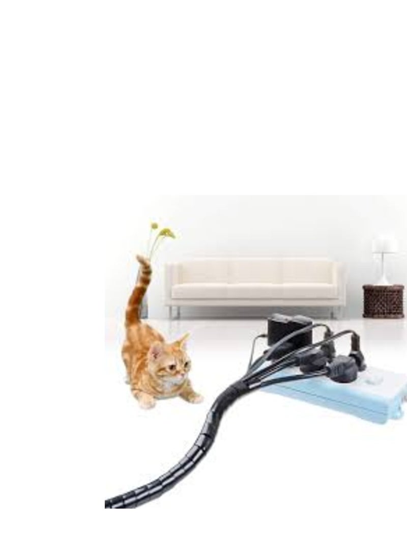 KNP - KNP Spiral Cable Wrap 8mm is a versatile and durable cable management solution designed to organize and protect cables of various sizes. - Image 1