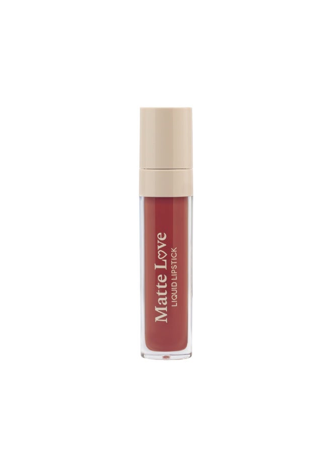 Armaf Beaute Matte Love Liquid Lipstick Rush Hour – 5ml, Pigmented Long-Lasting Velvet Matte Finish, Smudge-Proof, Lightweight, Smooth Lip Color - Image 1