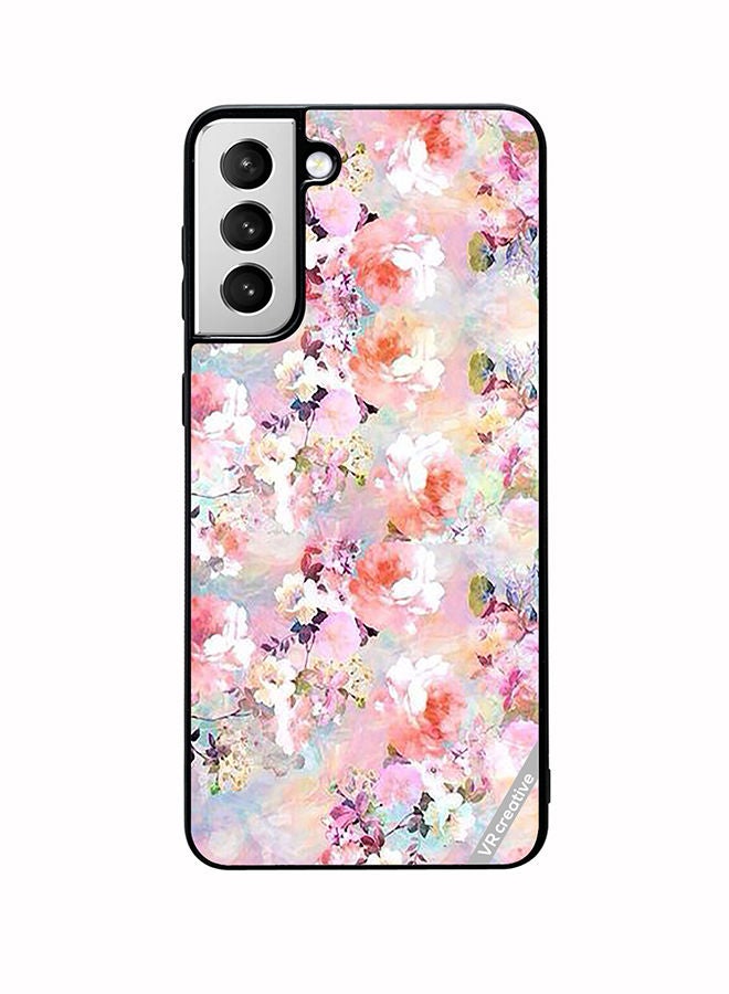 VR CREATIVE Protective Case Cover For Samsung Galaxy S22 5G Flower Design Multicolour - Image 1