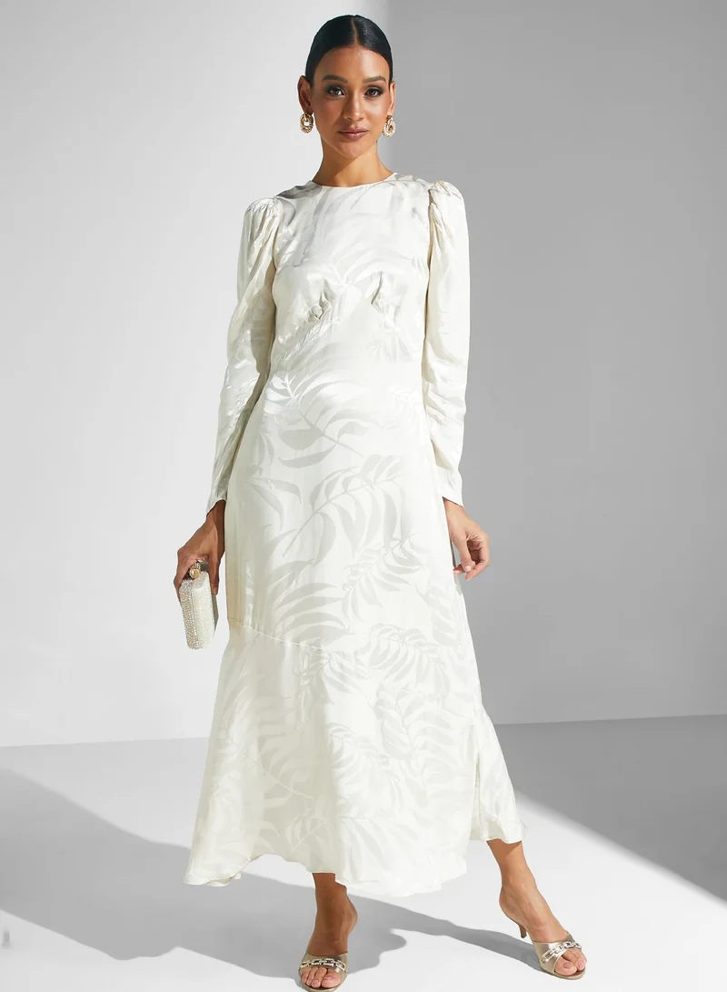 Closet London Floral Jacquard Dress