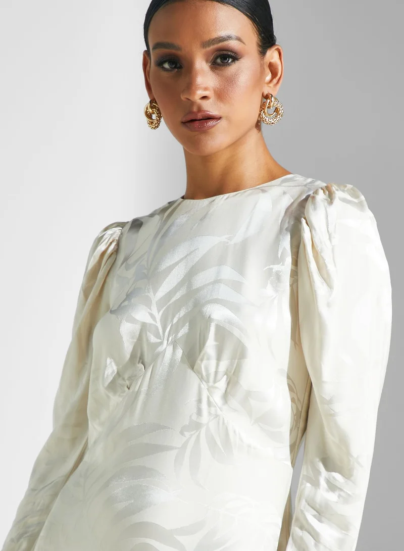 Closet London Floral Jacquard Dress