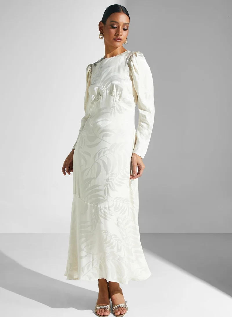 Closet London Floral Jacquard Dress